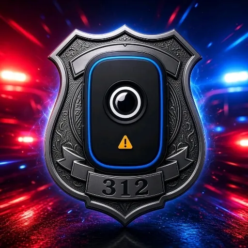 The Chest Mount badge logo with a bodycam at its center